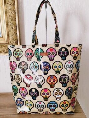 Consuela Sugar Skull Print Large ShopperTote Bag - Multi Colored